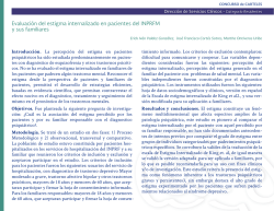 Evaluaci&oacute;n del estigma internalizado en pacientes del INPRFM y