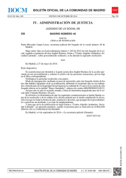 IV. ADMINISTRACI&Oacute;N DE JUSTICIA - Sede Electr&oacute;nica del Boletin