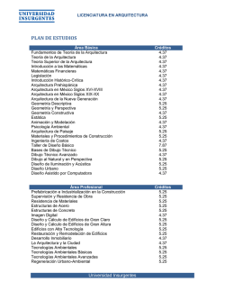 PLAN DE ESTUDIOS - Universidad Insurgentes