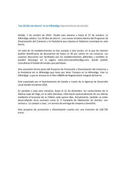 &ldquo;Los 30 d&iacute;as de ahorro&rdquo; en La Alh&oacute;ndiga - cope madrid sur