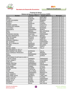 Se anexa Padr&oacute;n - Transparencia Hidalgo