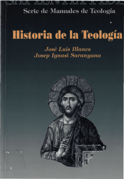 Historia de la Teolog&iacute;a