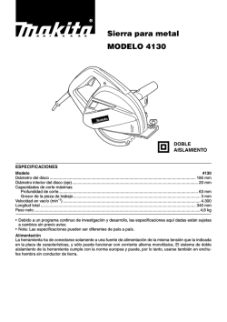 Sierra para metal MODELO 4130