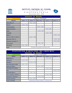 INSTITUTO PARTEN&Oacute;N DE COZUMEL