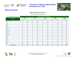 Reporte Semanal Reporte Semanal - RoyaCaf&eacute; CNRF-LANREF