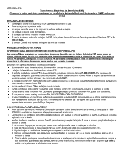 C&oacute;mo usar la tarjeta electr&oacute;nica para obtener los beneficios de