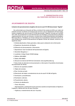 AYUNTAMIENTO DE ZIGOITIA - Diputaci&oacute;n Foral de &Aacute;lava