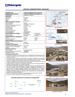 CENTRAL HIDROEL&Eacute;CTRICA TARUCANI