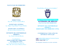 Cien a&ntilde;os de Divorcio Vincular - Facultad de Derecho