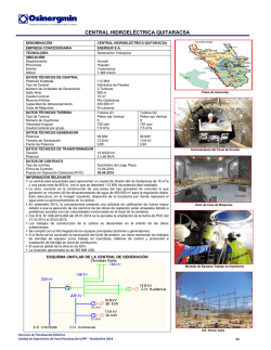 CENTRAL HIDROEL&Eacute;CTRICA QUITARACSA