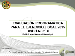 Curso de Evaluaci&oacute;n Program&aacute;tica 2015 - &Oacute;rgano Superior de