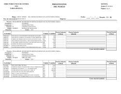 PRESUPUESTOS DEL PLIEGO