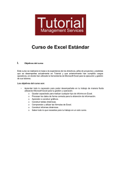 Plan del Curso - Excel