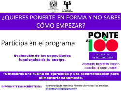 &iquest;Quieres ponerte en forma y no sabes c&oacute;mo empezar? Programa