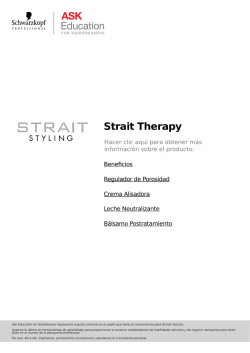 Strait Therapy - Schwarzkopf Professional