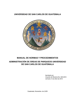 manual de normas y procedimientos de la Admon. de - Sitios USAC