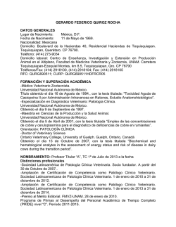 GERARDO FEDERICO QUIROZ ROCHA DATOS GENERALES