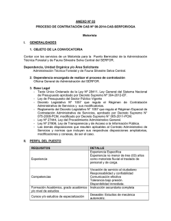 ANEXO N&ordm; 03 PROCESO DE CONTRATACI&Oacute;N CAS N&ordm; - SERFOR
