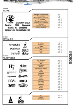 TIGRE METALES PL&Aacute;STICOS - Logisan