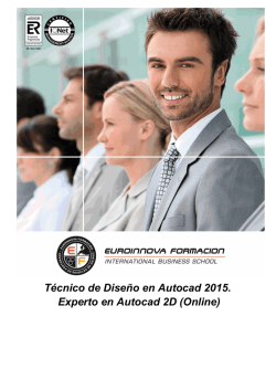 T&eacute;cnico de Dise&ntilde;o en Autocad 2015. Experto en - Cursos Online