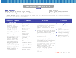 PLANIFICACI&Oacute;N FORMATO TRAYECTO - Santillana Conectados