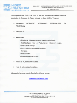 vacante Ing. Agr&oacute;nomo en Irrigaci&oacute;n.pdf - uaaan