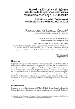 Aproximaci&oacute;n cr&iacute;tica al r&eacute;gimen tributario de las personas naturales