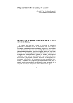 El Espacio Performativo en Odisea, 11: Esqueria - SeDiCI