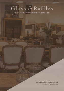 descargar cat&aacute;logo en pdf - Gloss  Raffles