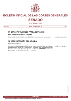 Bolet&iacute;n completo (BOCG_T_10_421) - Senado