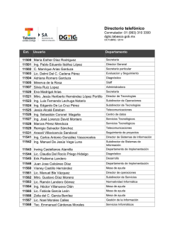 Directorio telef&oacute;nico - DGTIC