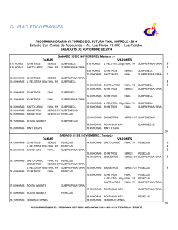 Programa - Club Atl&eacute;tico Franc&eacute;s
