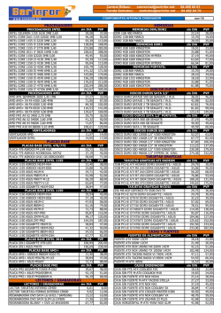 LISTA DE PRECIOS - Serinfor