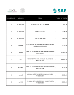 Ganadores - Subastas SAE