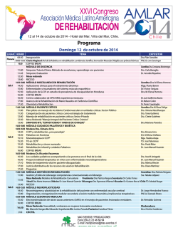 Programa - Amlar 2014