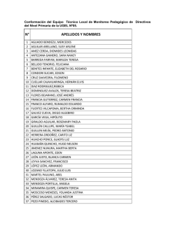 N&deg; APELLIDOS Y NOMBRES - Ugel 05