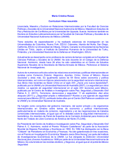 Mar&iacute;a Cristina Rosas - P&aacute;ginas Personales UNAM