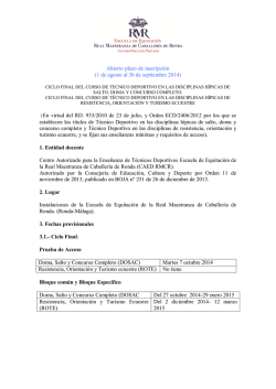 Ciclo Final RMCR - Federaci&oacute;n H&iacute;pica Andaluza