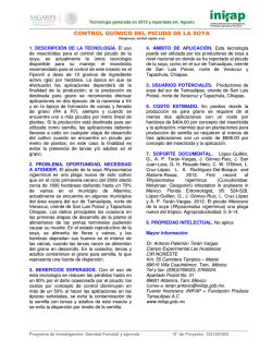 CONTROL QU&Iacute;MICO DEL PICUDO DE LA SOYA