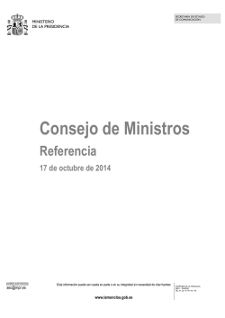 Consejo de Ministros - La Moncloa