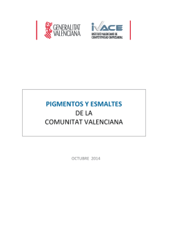 PIGMENTOS Y ESMALTES DE LA COMUNITAT VALENCIANA