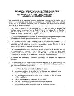 1 lineamientos de contrataci&oacute;n de personal eventual, para el apoyo