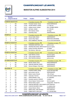 MARATON ALPINO ALMUDAYNA 2014 - ChipLevante