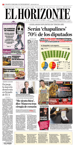 Ser&aacute;n chapulines 70% de los diputados - El Horizonte