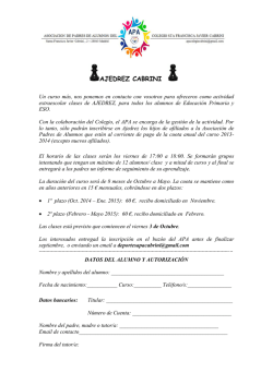 AJEDREZ CABRINI - Colegio Cabrini