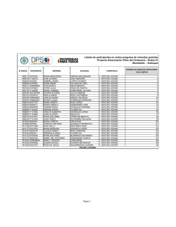 Listado de participantes en sorteo programa de viviendas gratuitas