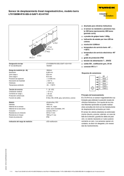hoja de datos &uacute;nicos (espa&ntilde;ol) - TURCK