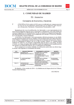 D) Anuncios - Sede Electr&oacute;nica del Boletin Oficial de la Comunidad