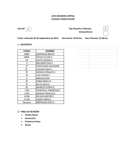 ACTA REUNION CGPPAA COLEGIO CONSTITUCI&Oacute;N Acta N&ordm; Tipo