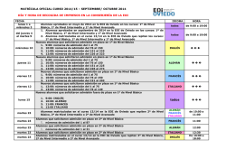 Calendario de matr&iacute;cula general - Escuela Oficial de Idiomas de